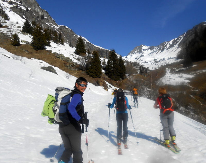 La Lauzière enneigée au printemps