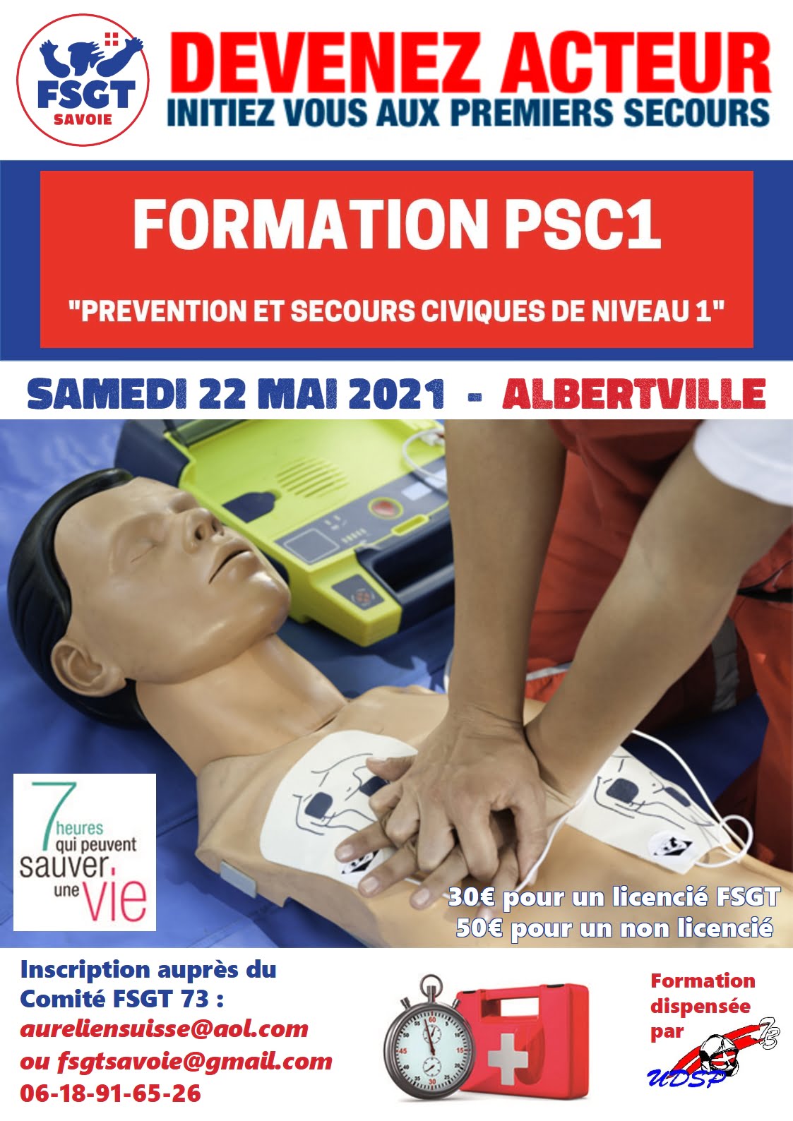 Formation premiers secours PSC1