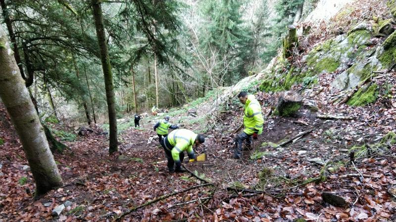 Entretien sur le site d&rsquo;escalade de Saint-Hugon