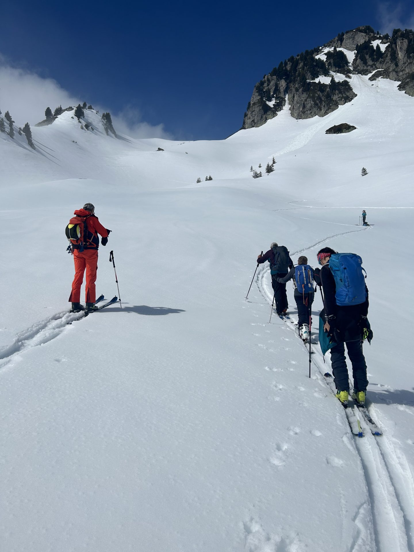 Randonnée direction sommet tête de la Perrière