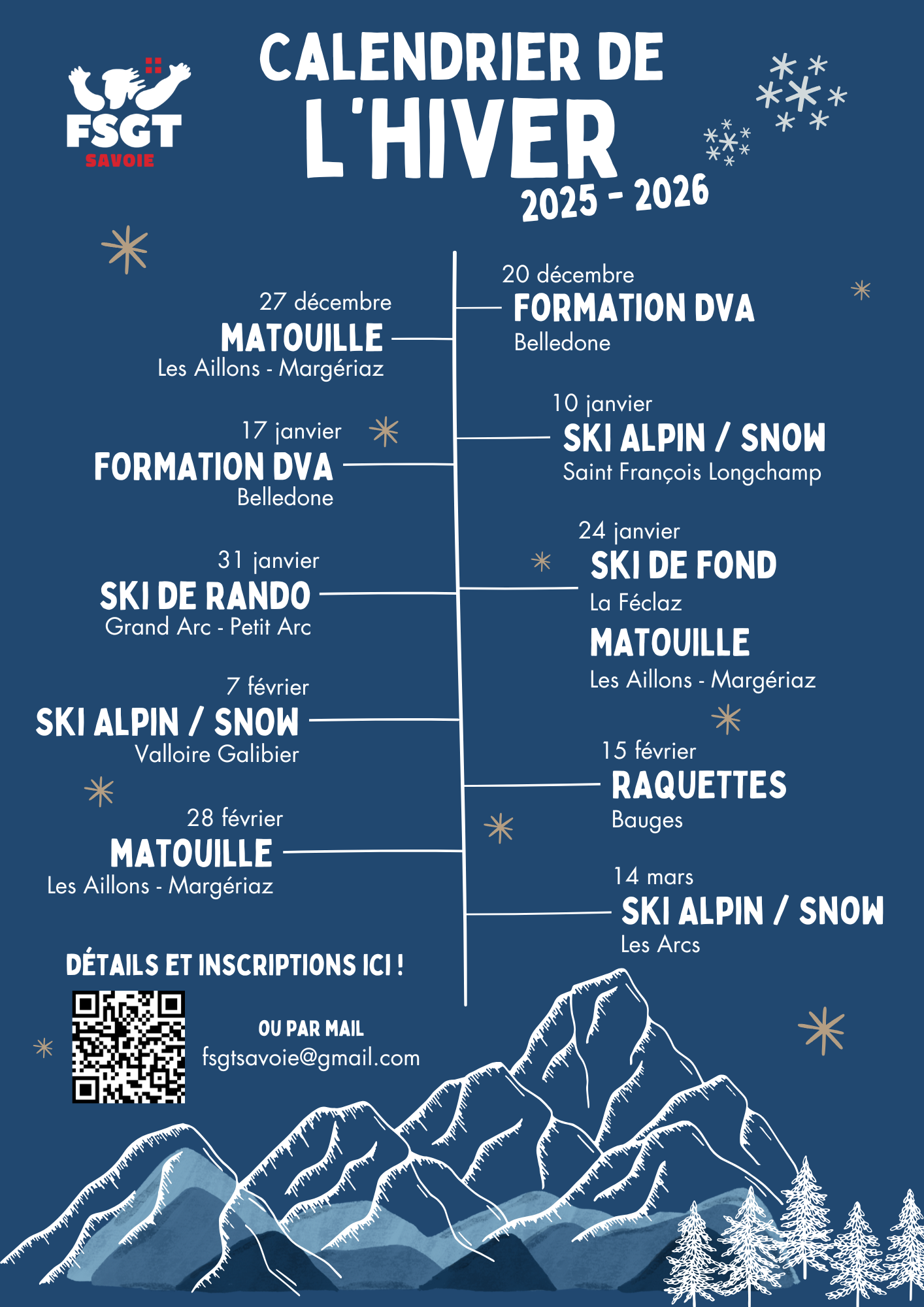Ski, raquettes et matouille